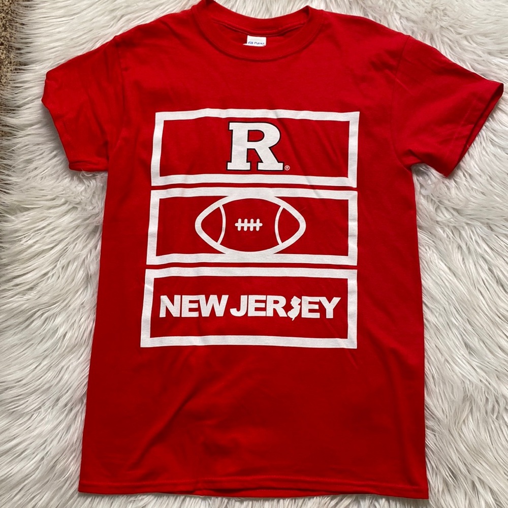 Rutgers Football T-shirt New W/O Tag, Small